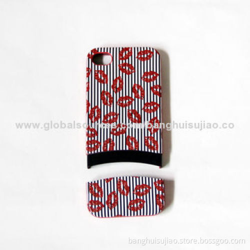2014 most popular PC mobile phone cases, two-pieces design for iPhone 4